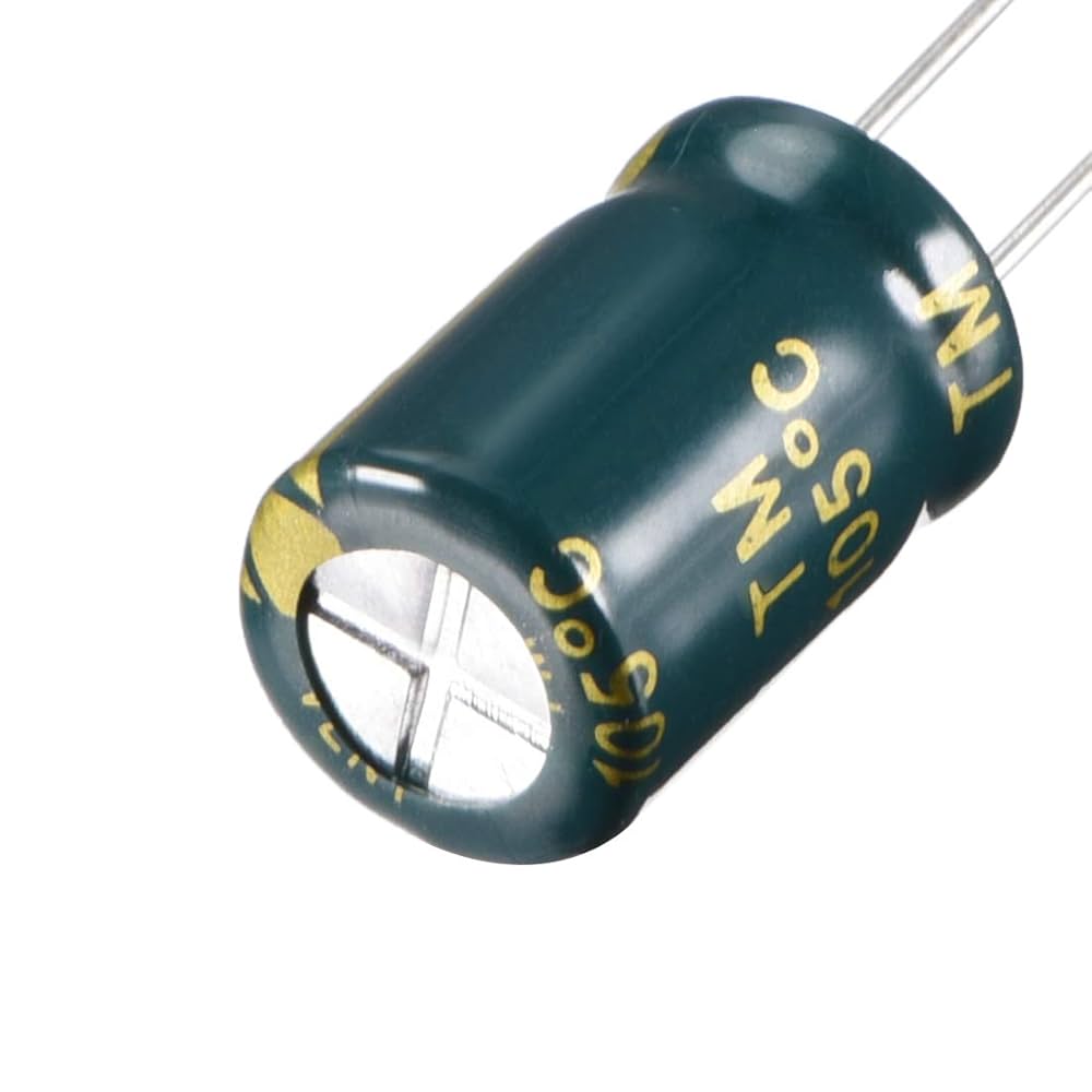 飴細工ランプ　100V uxcell Aluminum Radial Electrolytic Capacitor Low ESR Green
